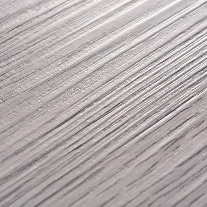 Planche de plancher PVC 5,26 m² 2 mm Gris foncé - Photo n°4