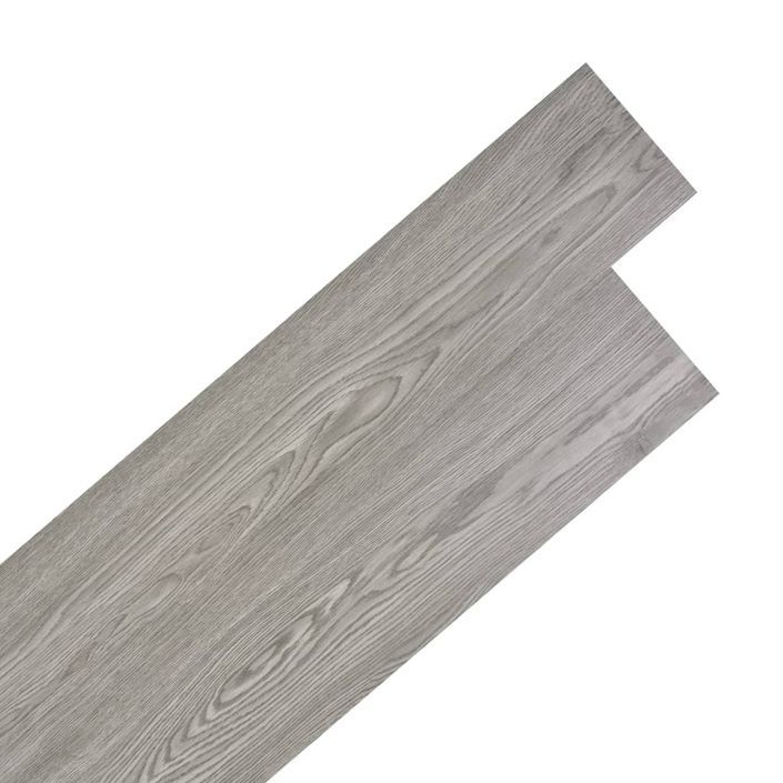 Planche de plancher PVC autoadhésif 5,02 m² 2 mm Gris foncé - Photo n°1