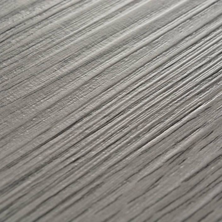 Planche de plancher PVC autoadhésif 5,21 m² 2 mm Gris foncé - Photo n°5