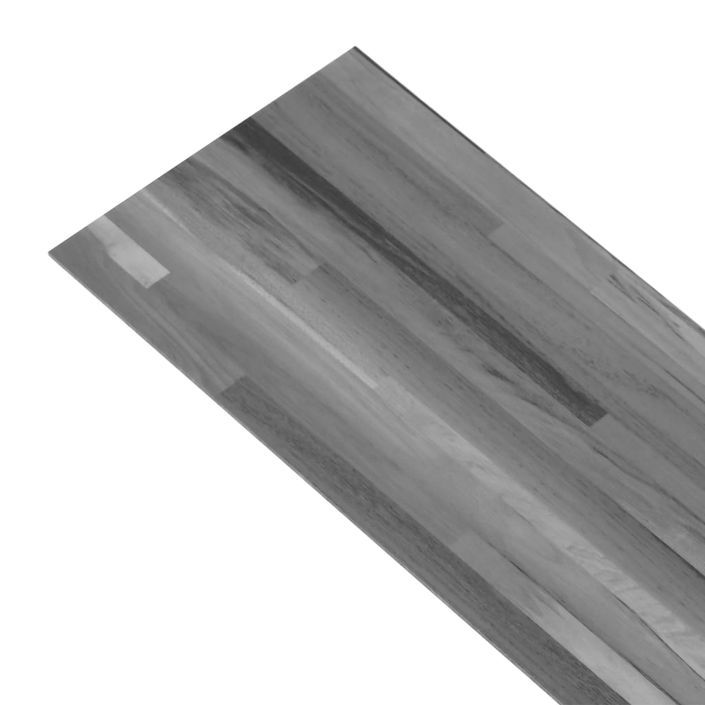 Planche de plancher PVC autoadhésif 5,21 m² 2 mm Gris rayé - Photo n°7