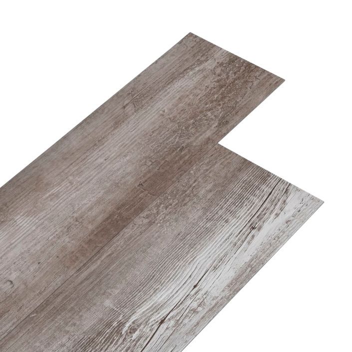 Planche de plancher PVC autoadhésif 5,21 m² 2mm Marron bois mat - Photo n°2