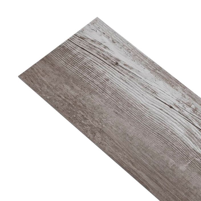 Planche de plancher PVC autoadhésif 5,21 m² 2mm Marron bois mat - Photo n°7