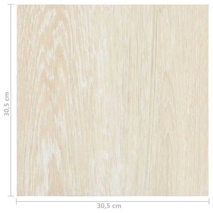 Planches de plancher autoadhésives 20 pcs PVC 1,86 m² Beige - Photo n°11