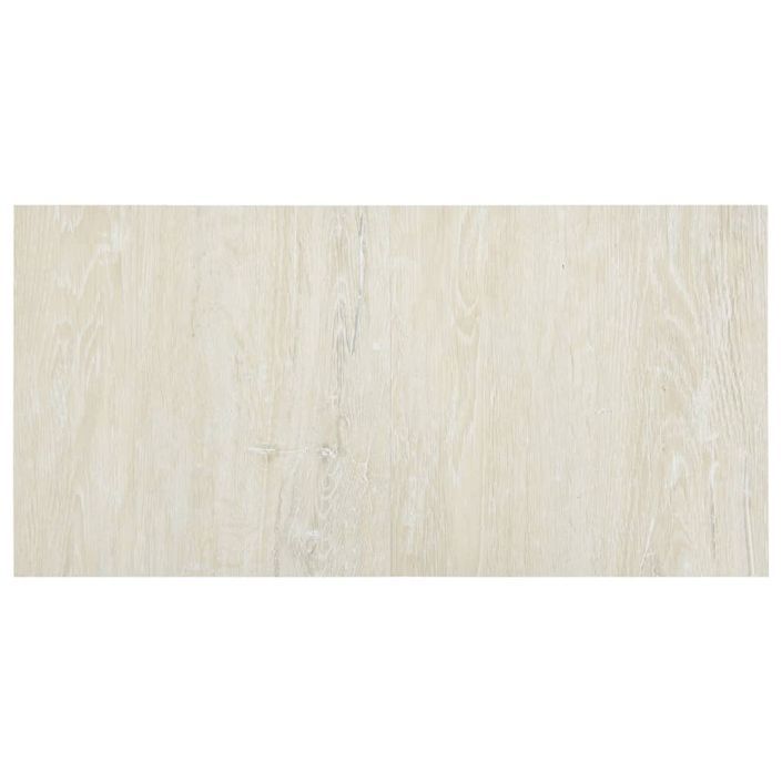 Planches de plancher autoadhésives 20 pcs PVC 1,86 m² Crème - Photo n°5