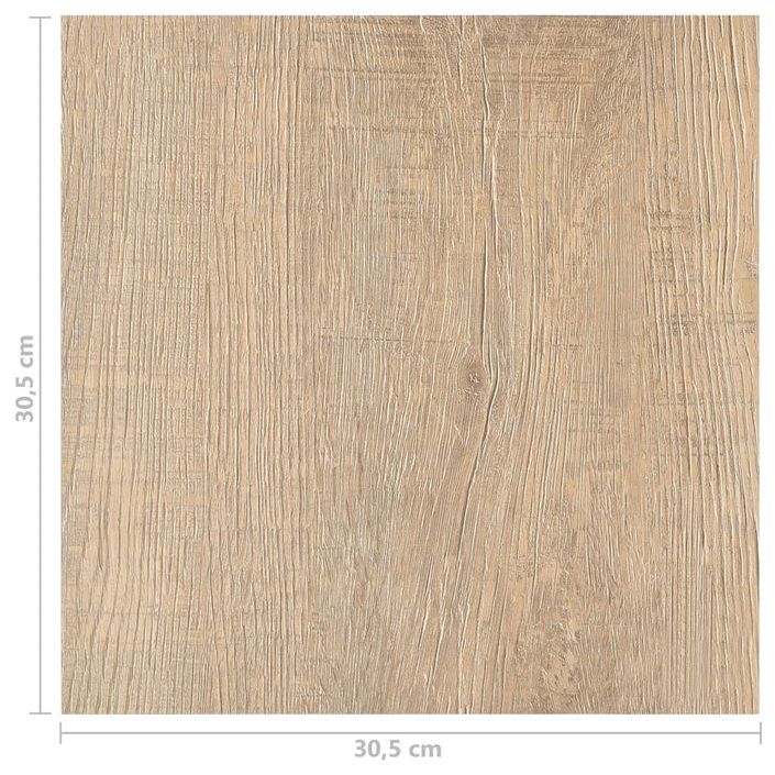 Planches de plancher autoadhésives 20 pcs PVC 1,86 m² Marron 10 - Photo n°11