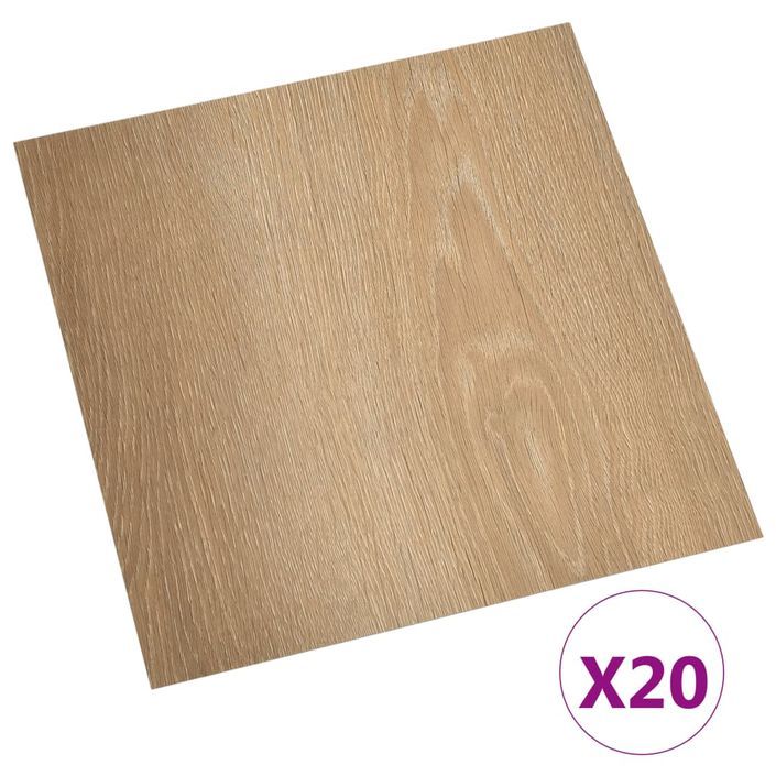 Planches de plancher autoadhésives 20 pcs PVC 1,86 m² Marron 7 - Photo n°2