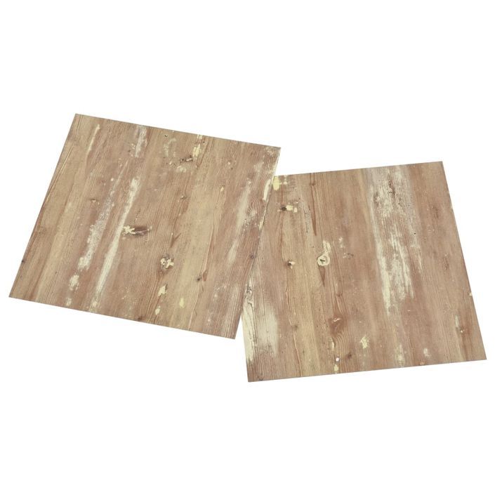 Planches de plancher autoadhésives 20 pcs PVC 1,86 m² Marron 4 - Photo n°4