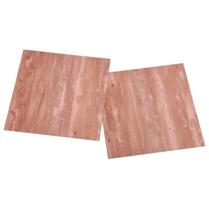 Planches de plancher autoadhésives 20 pcs PVC 1,86 m² Rouge - Photo n°4