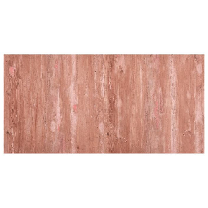 Planches de plancher autoadhésives 20 pcs PVC 1,86 m² Rouge - Photo n°5