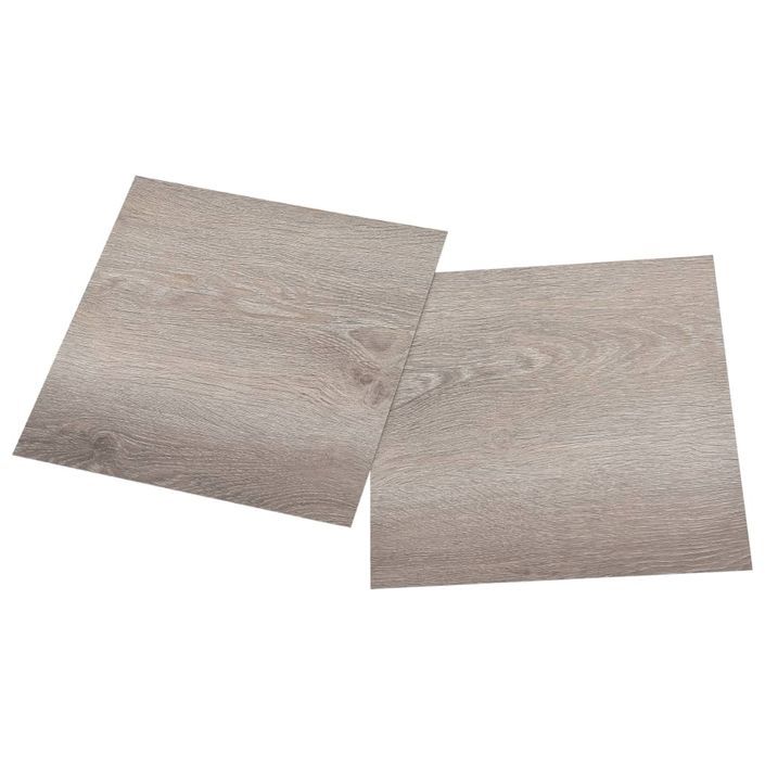 Planches de plancher autoadhésives 20 pcs PVC 1,86 m² Taupe - Photo n°4