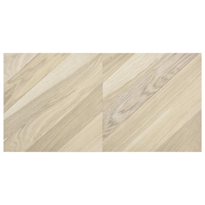 Planches de plancher autoadhésives 20 pcs PVC 1,86m² Beige rayé - Photo n°5