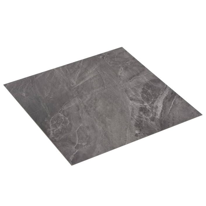Planches de plancher autoadhésives 20 pcs PVC 1,86m² Motif noir - Photo n°4