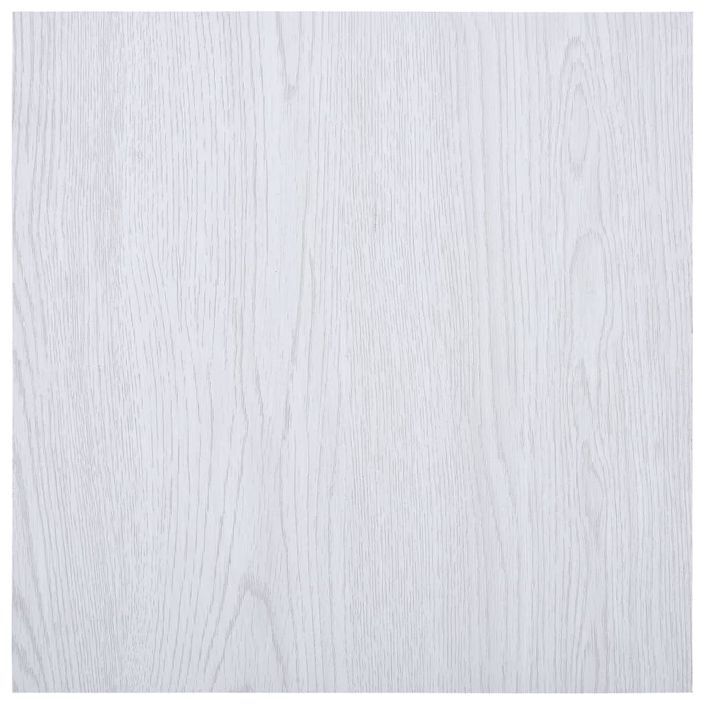 Planches de plancher autoadhésives 5,11 m² PVC Blanc - Photo n°1