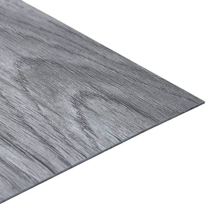 Planches de plancher autoadhésives 5,11 m² PVC Gris clair - Photo n°4