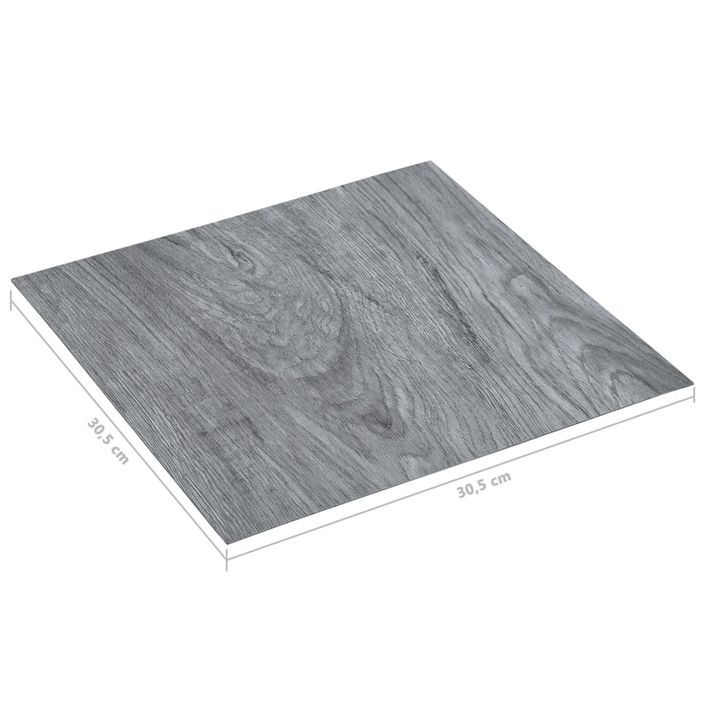 Planches de plancher autoadhésives 5,11 m² PVC Gris clair - Photo n°6