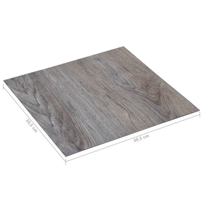 Planches de plancher autoadhésives 5,11 m² PVC Marron clair - Photo n°6