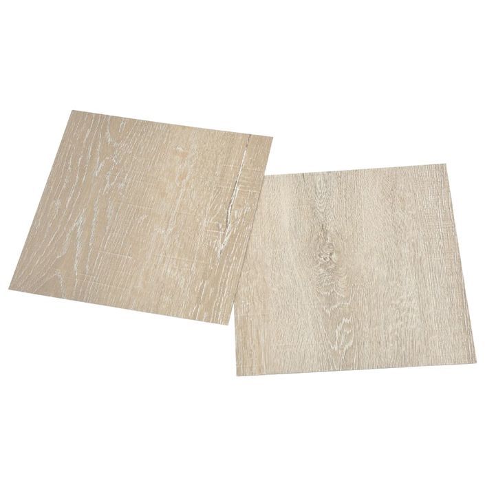 Planches de plancher autoadhésives 55 pcs PVC 5,11 m² Beige 4 - Photo n°5