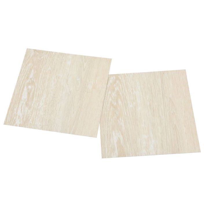 Planches de plancher autoadhésives 55 pcs PVC 5,11 m² Beige 2 - Photo n°5