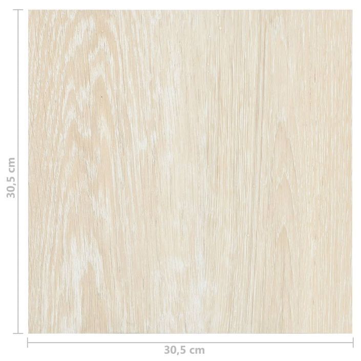 Planches de plancher autoadhésives 55 pcs PVC 5,11 m² Beige 2 - Photo n°11