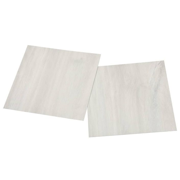 Planches de plancher autoadhésives 55 pcs PVC 5,11 m² Crème 2 - Photo n°5