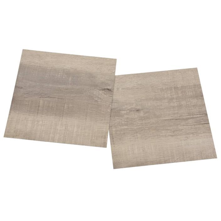 Planches de plancher autoadhésives 55 pcs PVC 5,11 m² Taupe 3 - Photo n°5