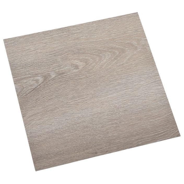 Planches de plancher autoadhésives 55 pcs PVC 5,11 m² Taupe 2 - Photo n°4