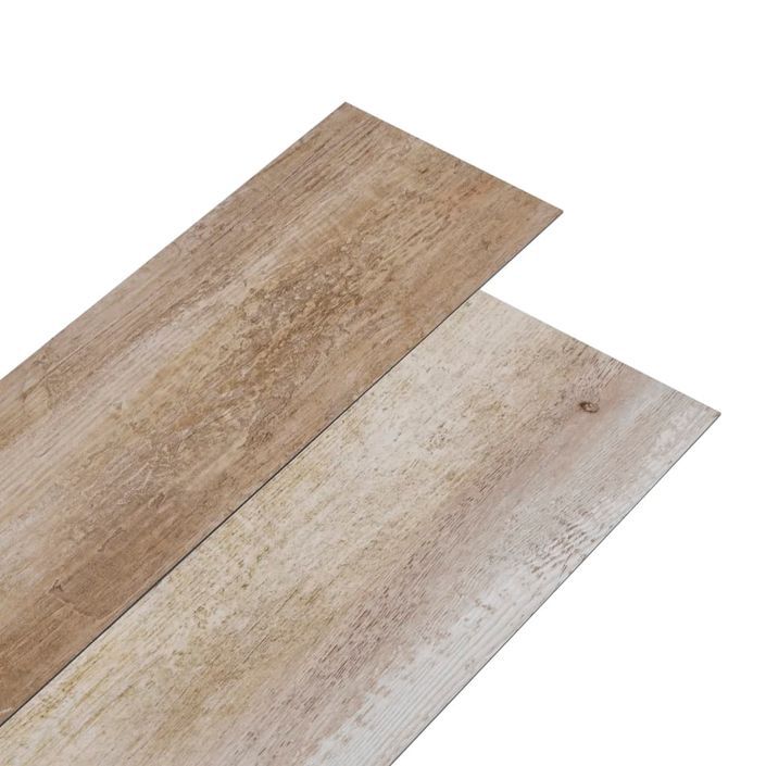 Planches de plancher PVC 5,02m² 2mm Autoadhésif Délavage de bois - Photo n°2