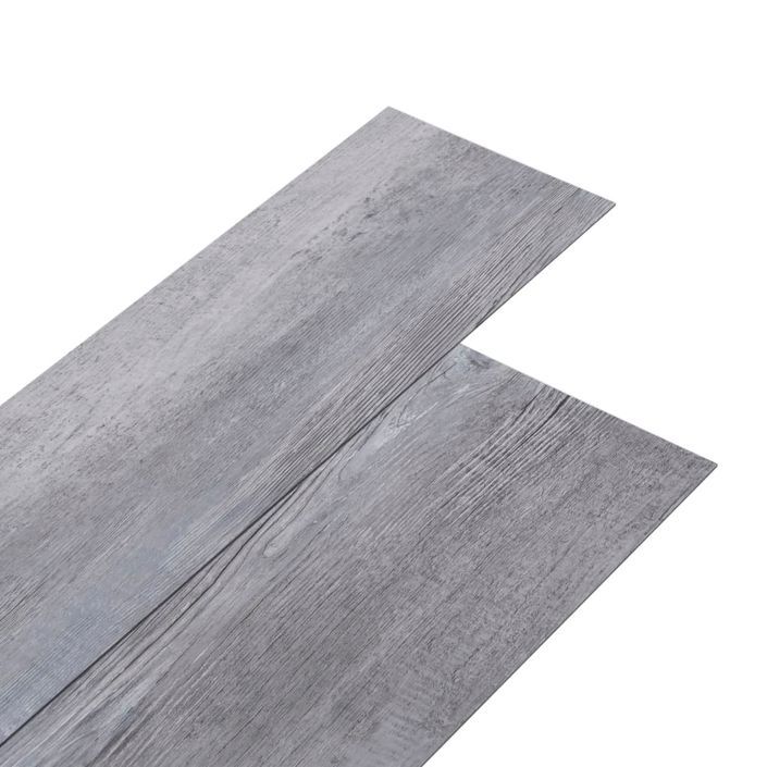Planches de plancher PVC autoadhésif 2,51 m² 2 mm Gris bois mat - Photo n°2