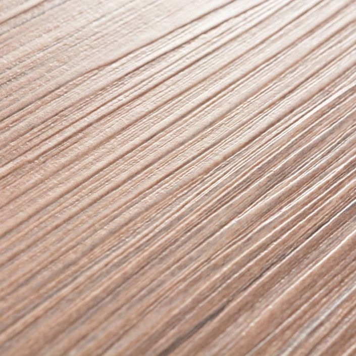 Planches de plancher PVC autoadhésif 2,51 m² 2 mm Marron chêne - Photo n°5