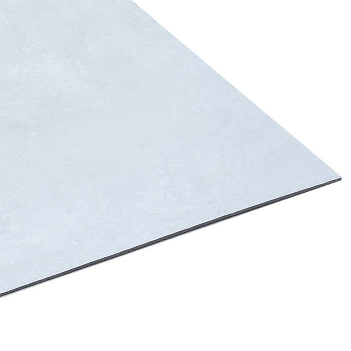 Planches plancher autoadhésives 20 pcs PVC 1,86 m² Marbre blanc 2 - Photo n°5