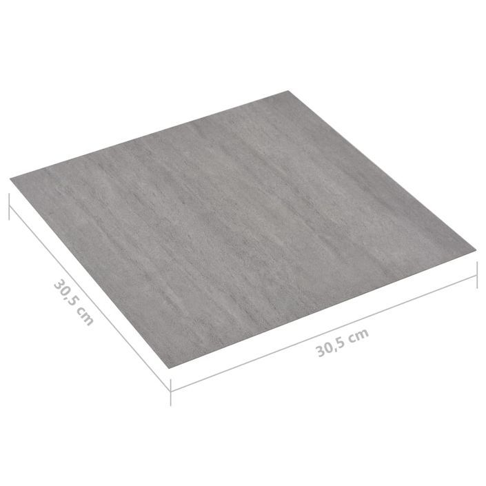 Planches plancher autoadhésives 20pcs PVC 1,86m² Gris pointillé - Photo n°8