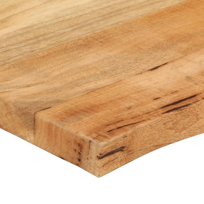 Plateau de table 70x60x2,5 cm live edge bois massif manguier - Photo n°6