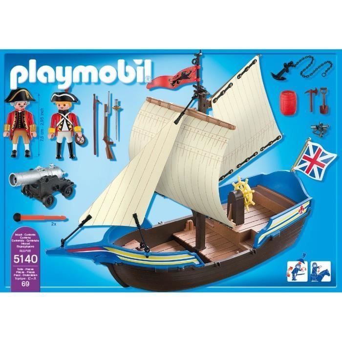 Playmobil 5140 Navire des soldats britanniques - Photo n°2