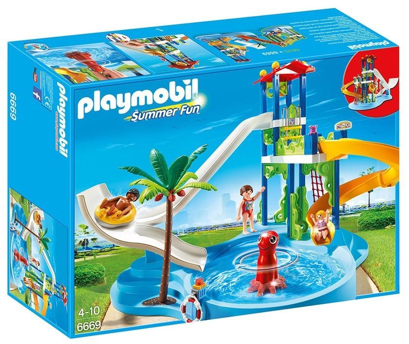 Playmobil 6669 Parc aquatique avec toboggans géants - Photo n°1
