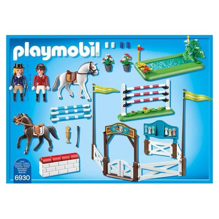 PLAYMOBIL 6930 - Country - Parcours d'Obstacles a Cheval - Photo n°2