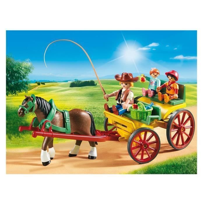 PLAYMOBIL 6932 - Country - Caleche avec Attelage - Photo n°3