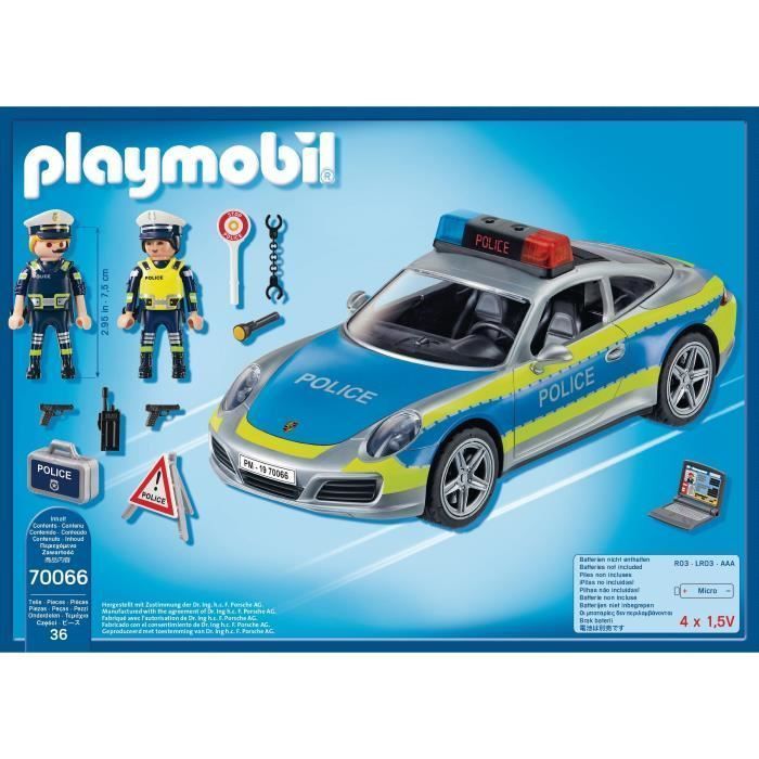 PLAYMOBIL 70066 - Porsche 911 Carrera 4S Police - Nouveauté 2020 - Photo n°2