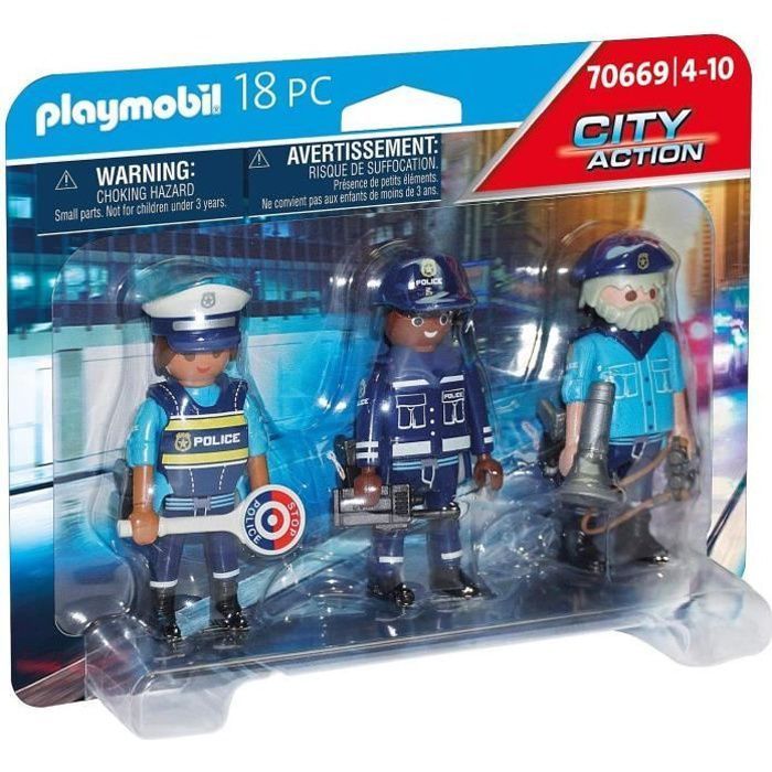 PLAYMOBIL - 70669 - Police Equipe de policiers - Photo n°1