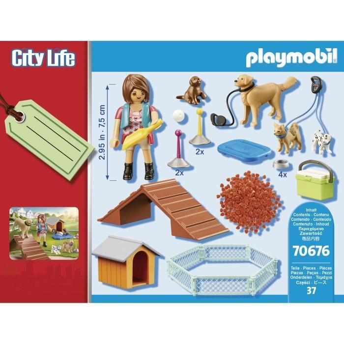 PLAYMOBIL - 70676 - Set cadeau Educatrice et chiens - Photo n°4