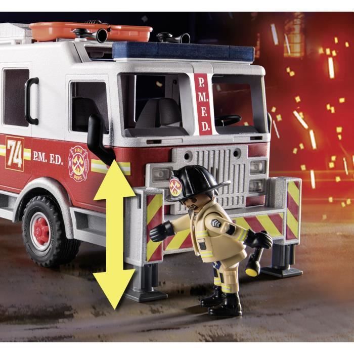 PLAYMOBIL - 70935 - Camion de pompiers avec échelle - Photo n°5