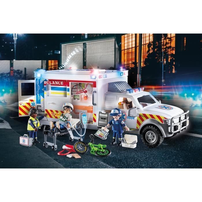 PLAYMOBIL - 70936 - Ambulance avec secouristes et blessé - Photo n°5