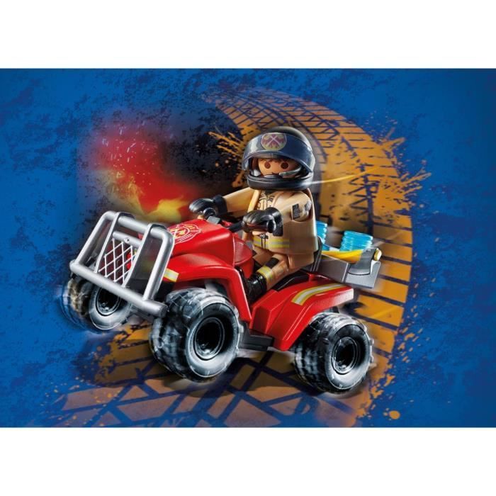 PLAYMOBIL - 71090 - Pompier et quad - Photo n°2