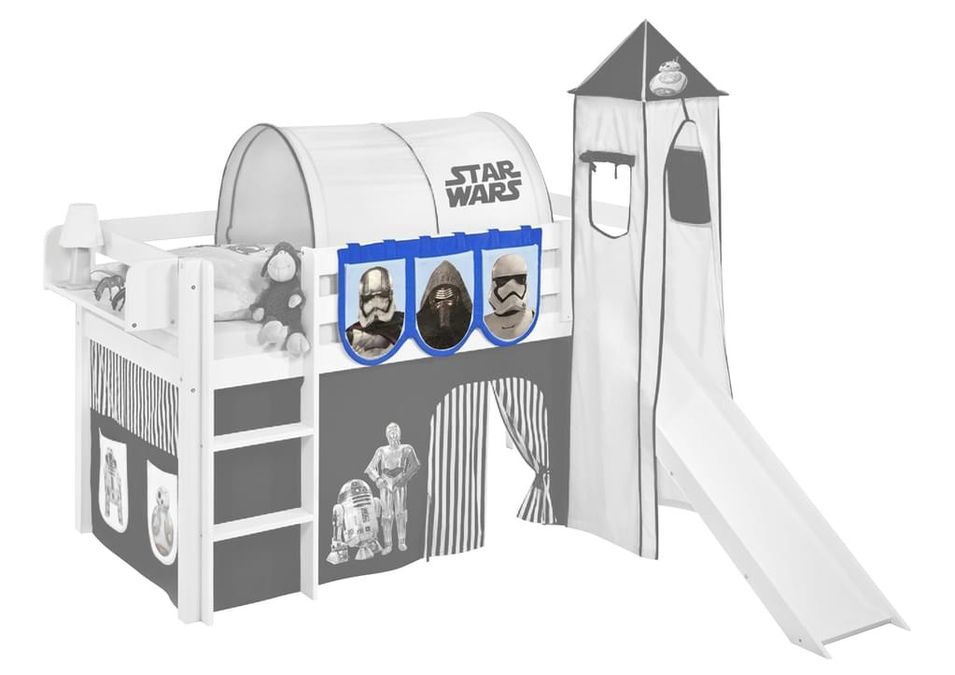 Pochettes Star Wars bleu ciel pour lit mezzanine enfant - Photo n°1