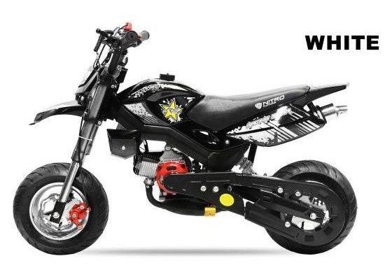 Pocket bike 49cc Sport Hobbit 6,5/6,5 blanc - Photo n°3