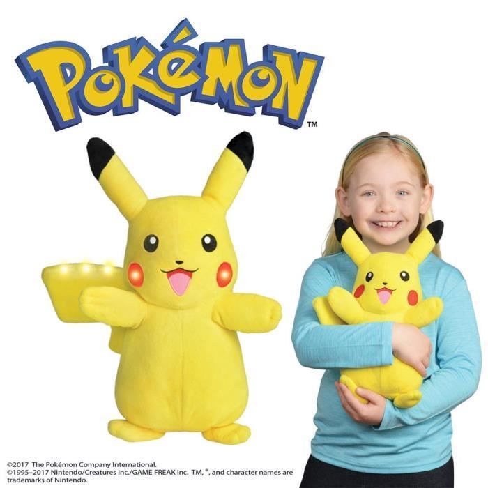 POKEMON Peluche Pikachu son & lumiere - 30 cm - Photo n°5