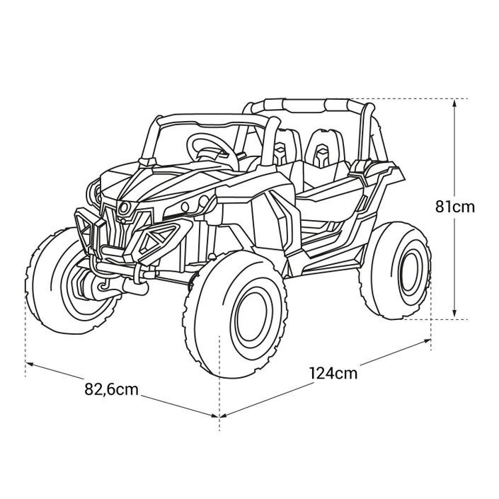 Mini buggy électrique 12V Polaris rouge - Photo n°10