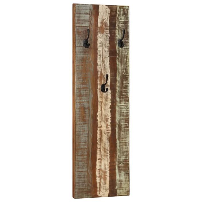 Porte-manteau mural 2pcs 36x3x110cm Bois massif de récupération - Photo n°10