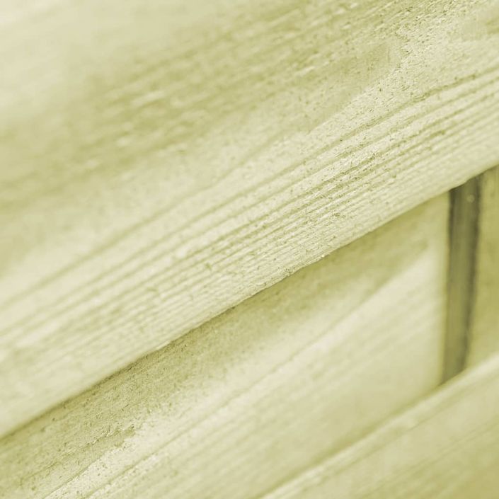 Portillon Bois de pin imprégné 100 x 75 cm Vert - Photo n°5