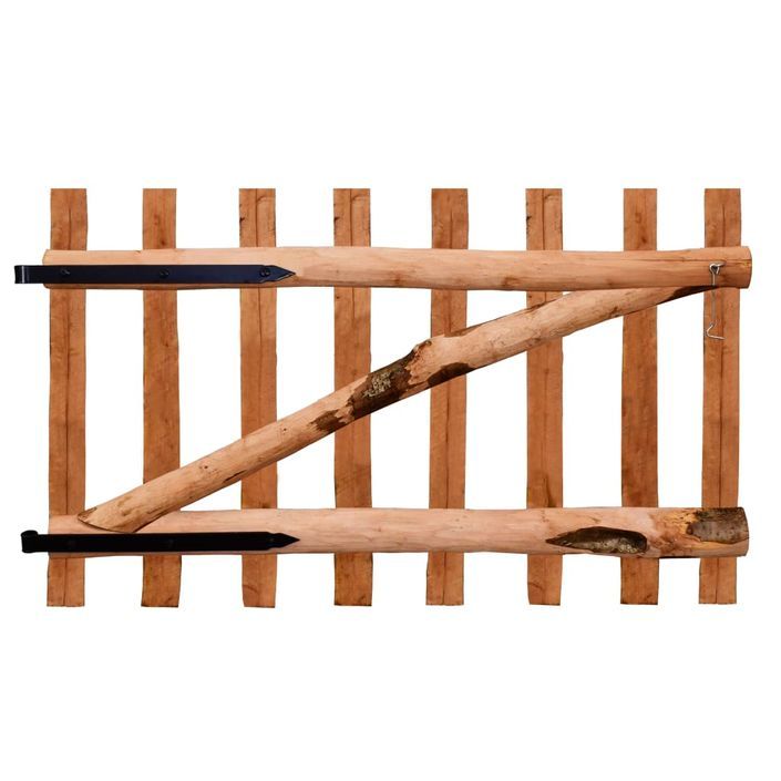 Portillon de clôture Bois de noisetier imprégné 100 x 60 cm - Photo n°1