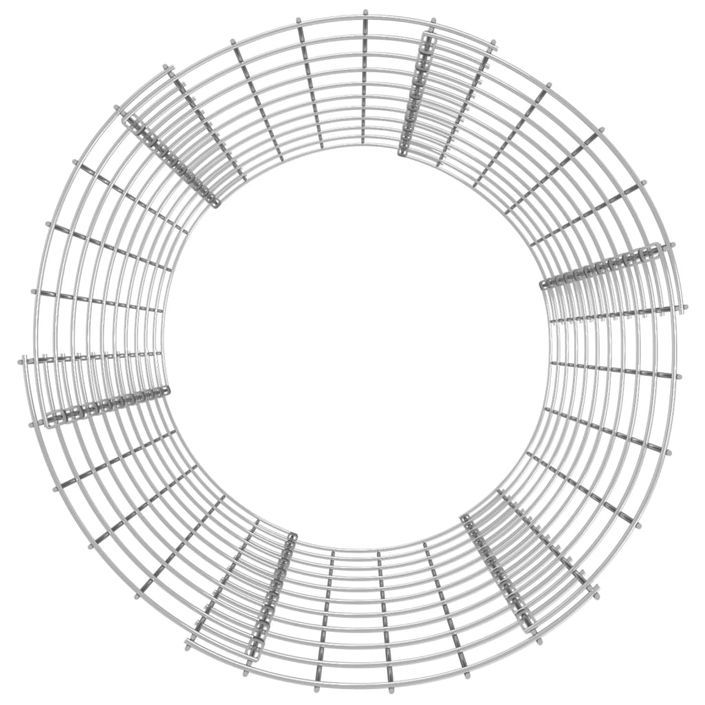 Poteau à gabion circulaire Acier galvanisé Ø50x100 cm - Photo n°4